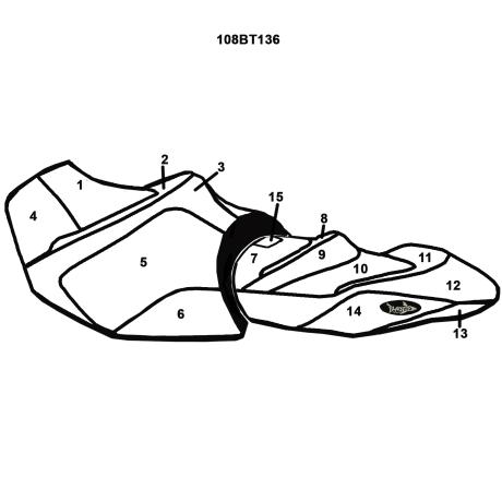 Seat Cover for Sea-Doo 2018-2023 GTX Limited 230/300, GTX 170/230, GTX 155